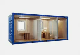 Прорабский блок-контейнер с двумя кабинетами