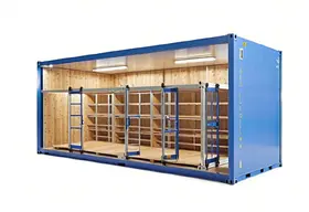 Складской Блок Контейнер №1 с воротами